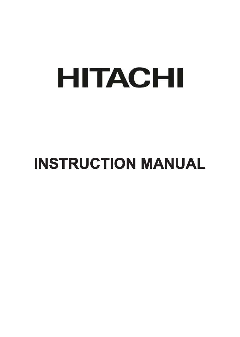 Page n°1 - Manuel utilisateur Hitachi 65HAK5350