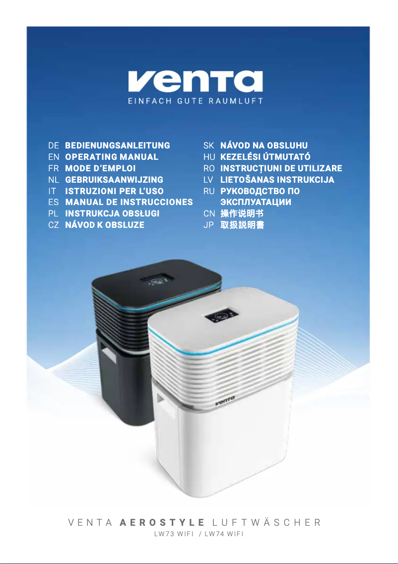 Image de la première page du manuel de l'appareil AeroStyle LW73