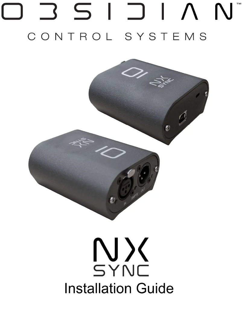 Image de la première page du manuel de l'appareil NX Sync