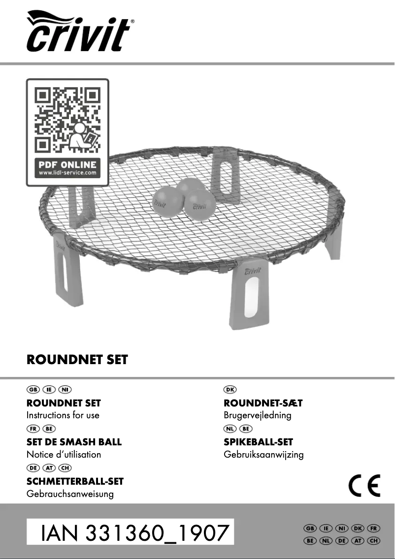 Page n°1 - Manuel utilisateur Crivit IAN 331360