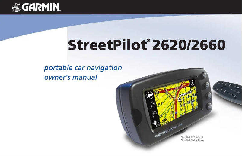Image de la première page du manuel de l'appareil StreetPilot 2620
