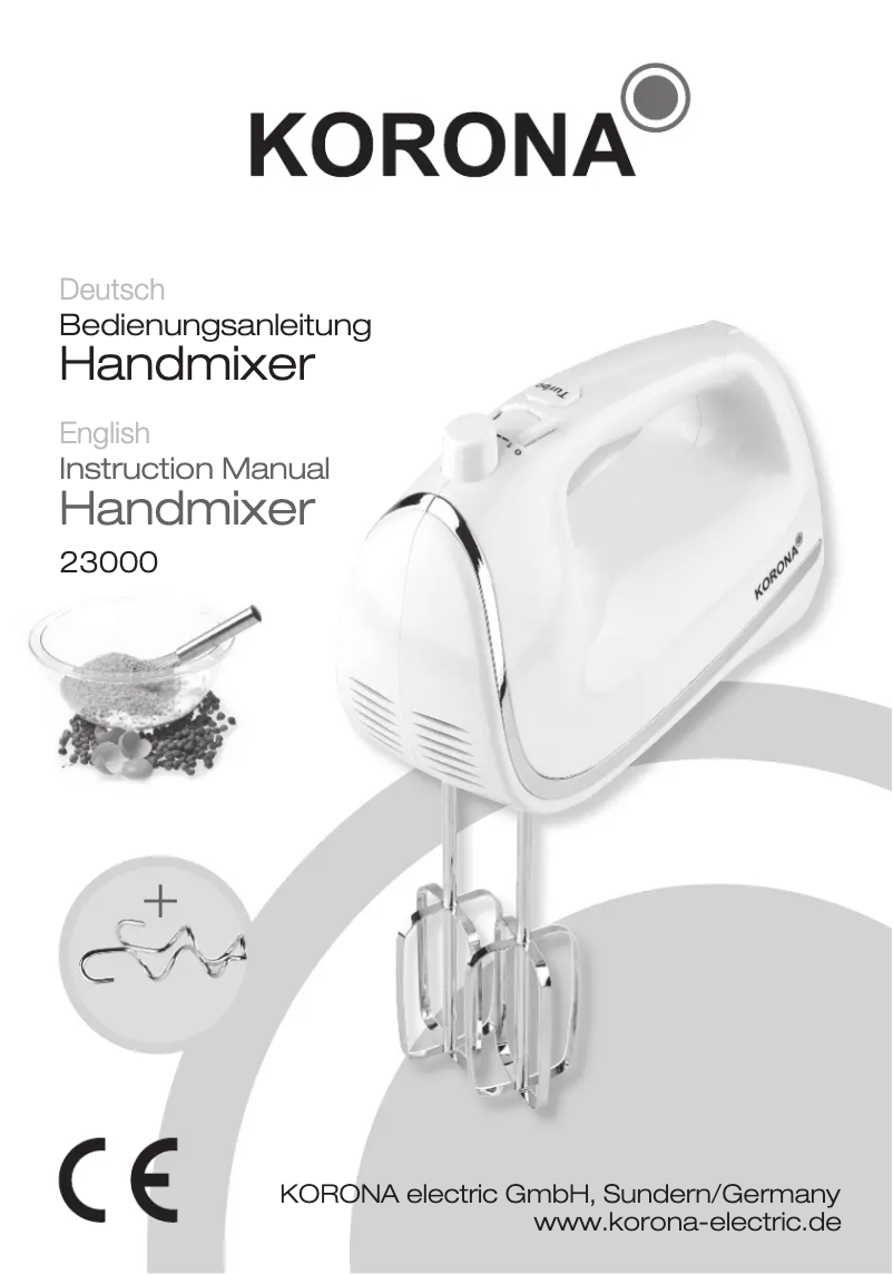 First page image of the manual for 23000