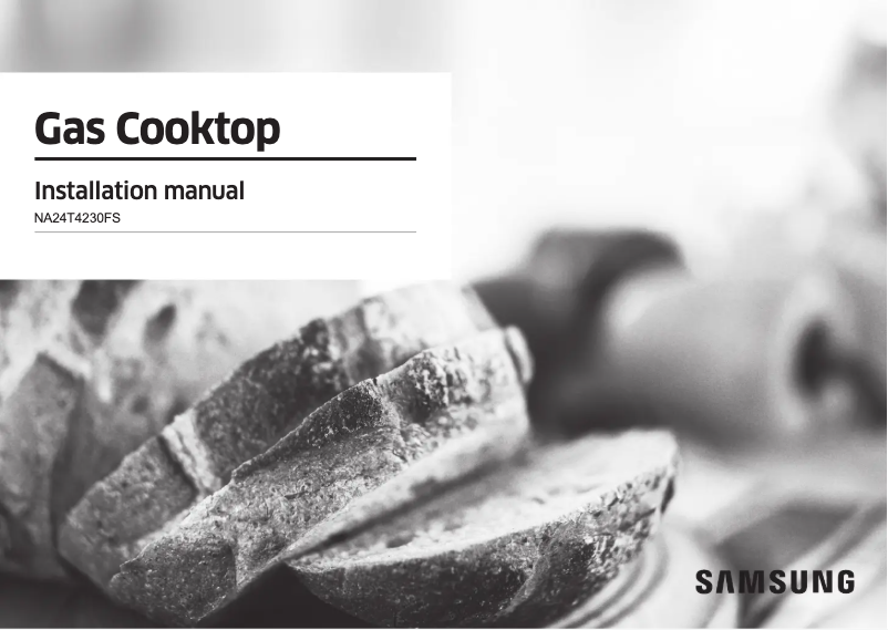 Page 1 de la notice Guide d'installation Samsung NA24T4230FS