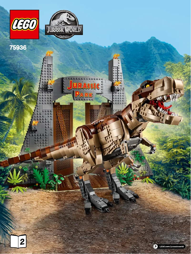Page 1 de la notice Manuel utilisateur Lego Jurassic World 75936