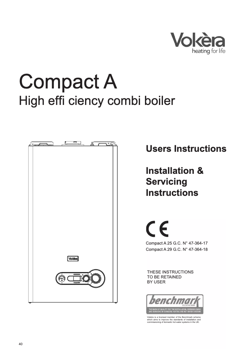 Imagen de la primera página del manual del dispositivo Comact A