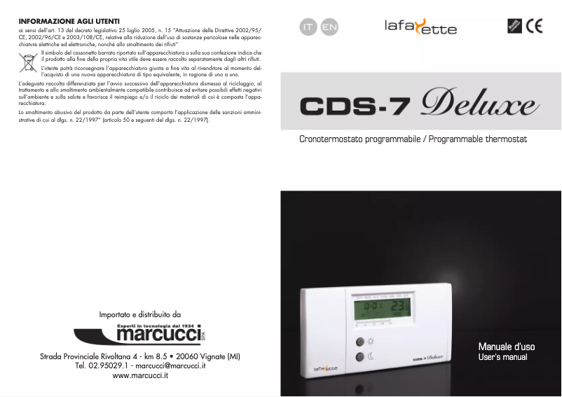 Image de la première page du manuel de l'appareil CDS-7 Deluxe