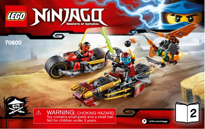 Image de la première page du manuel de l'appareil Ninjago 70600