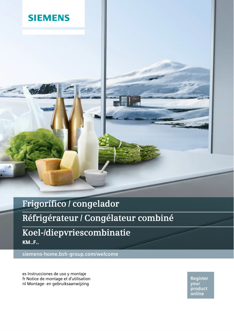 Page n°1 - Manuel utilisateur Siemens KM40FSB20