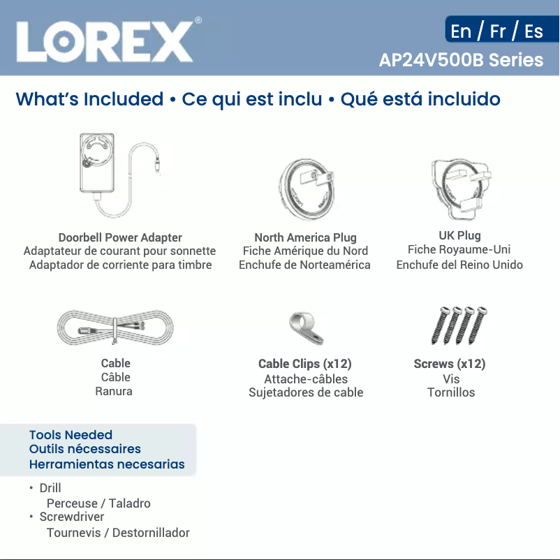 Image de la première page du manuel de l'appareil AP24V500B