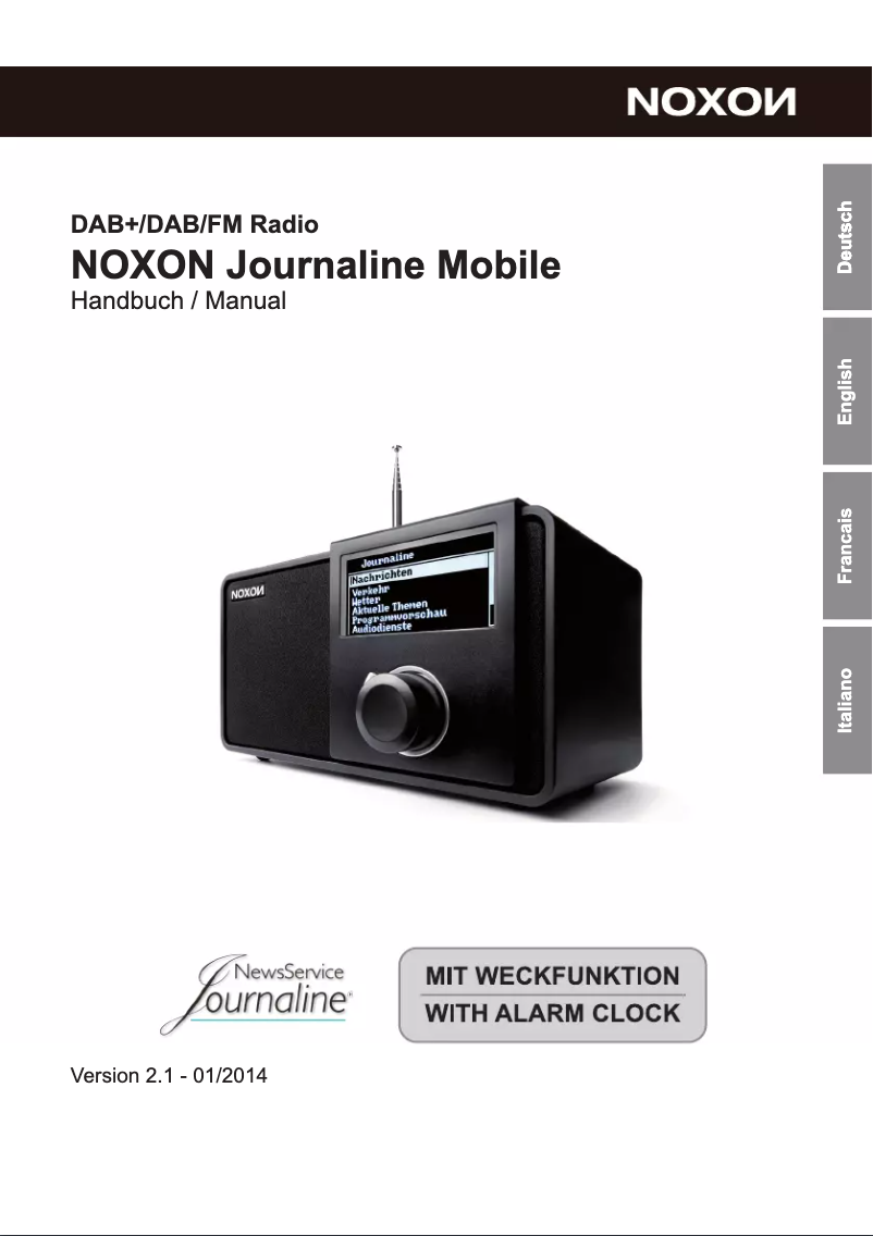 Página 1 del manual Manual de usuario Noxon Journaline Mobile