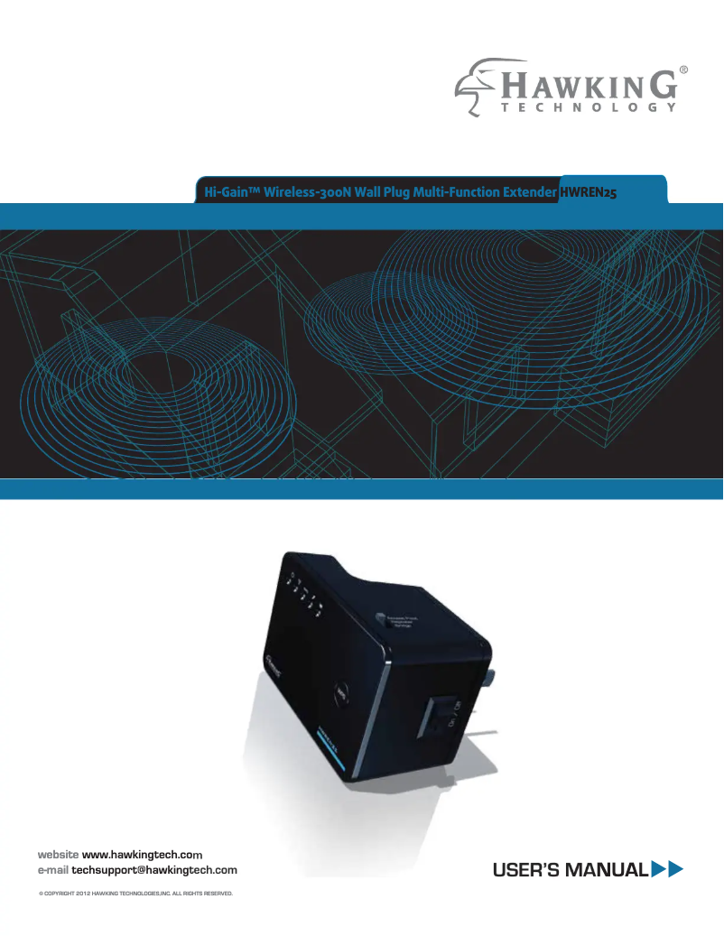 Page 1 of the manual User Manual Hawking Technologies Hi-Gain HWREN25