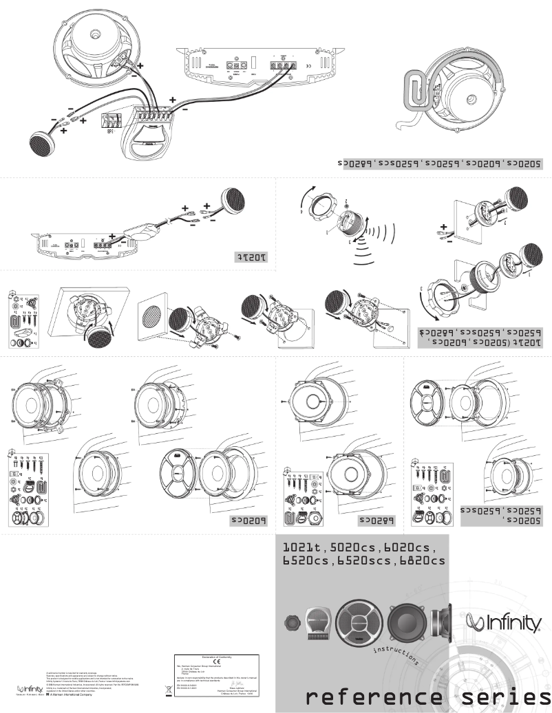 Page 1 de la notice Manuel utilisateur Infinity Reference 6820cs
