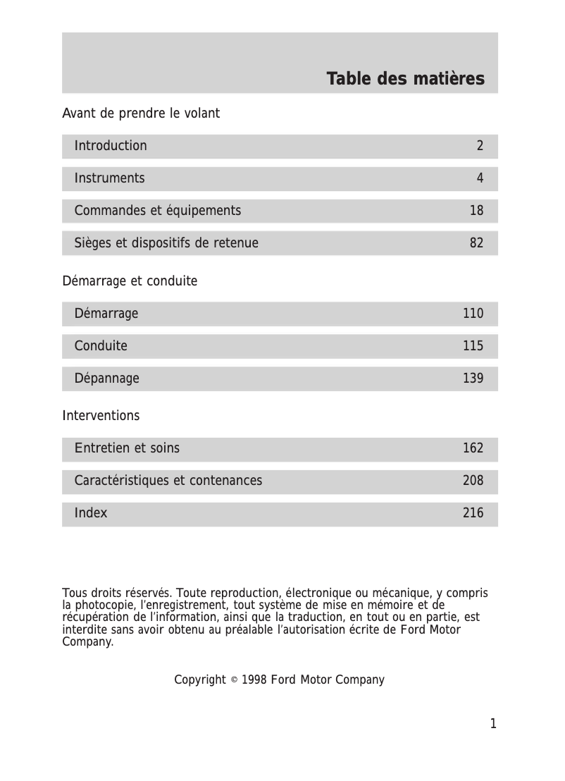 Image de la première page du manuel de l'appareil Navigator (1999)