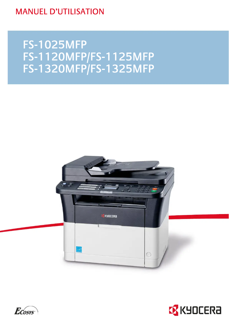 Imagen de la primera página del manual del dispositivo FS-1125MFP