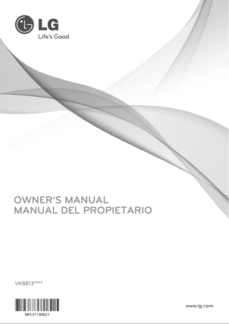 Page n°1 - Manuel utilisateur LG VK8813XR