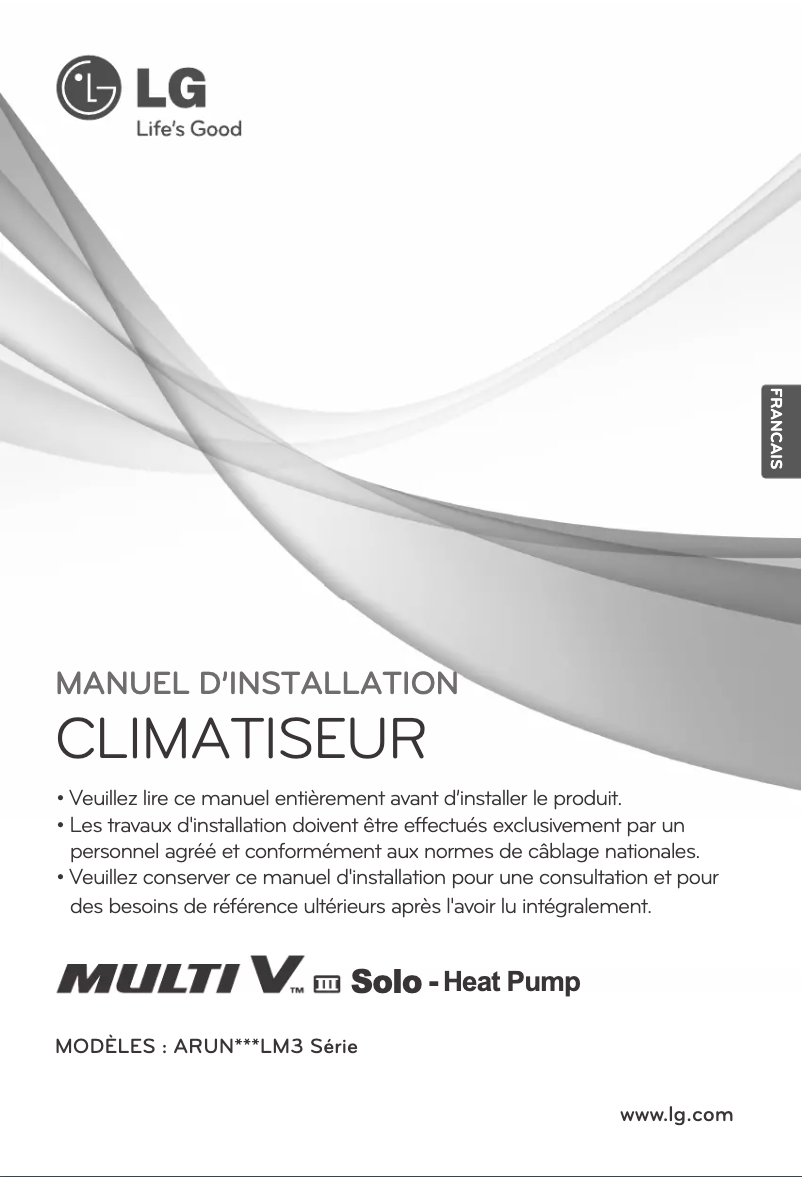 Page n°1 - Manuel utilisateur LG MULTI V ARUN120LM3
