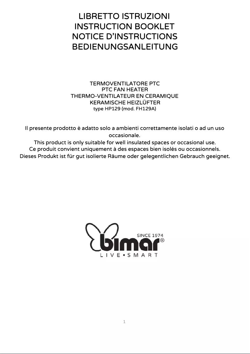 Image de la première page du manuel de l'appareil HP129