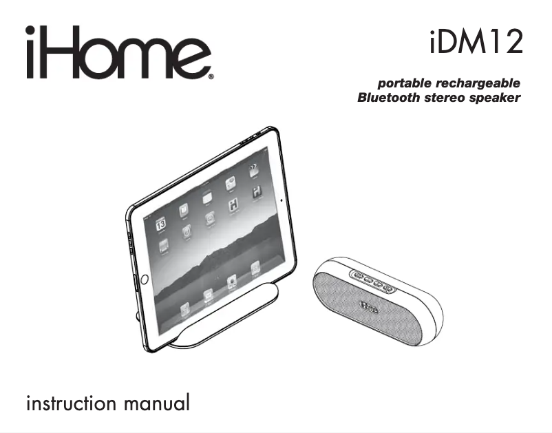 Image de la première page du manuel de l'appareil iDM12