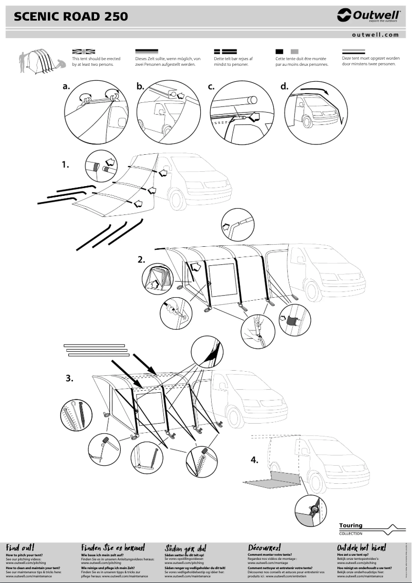 Image de la première page du manuel de l'appareil Scenic Road 250