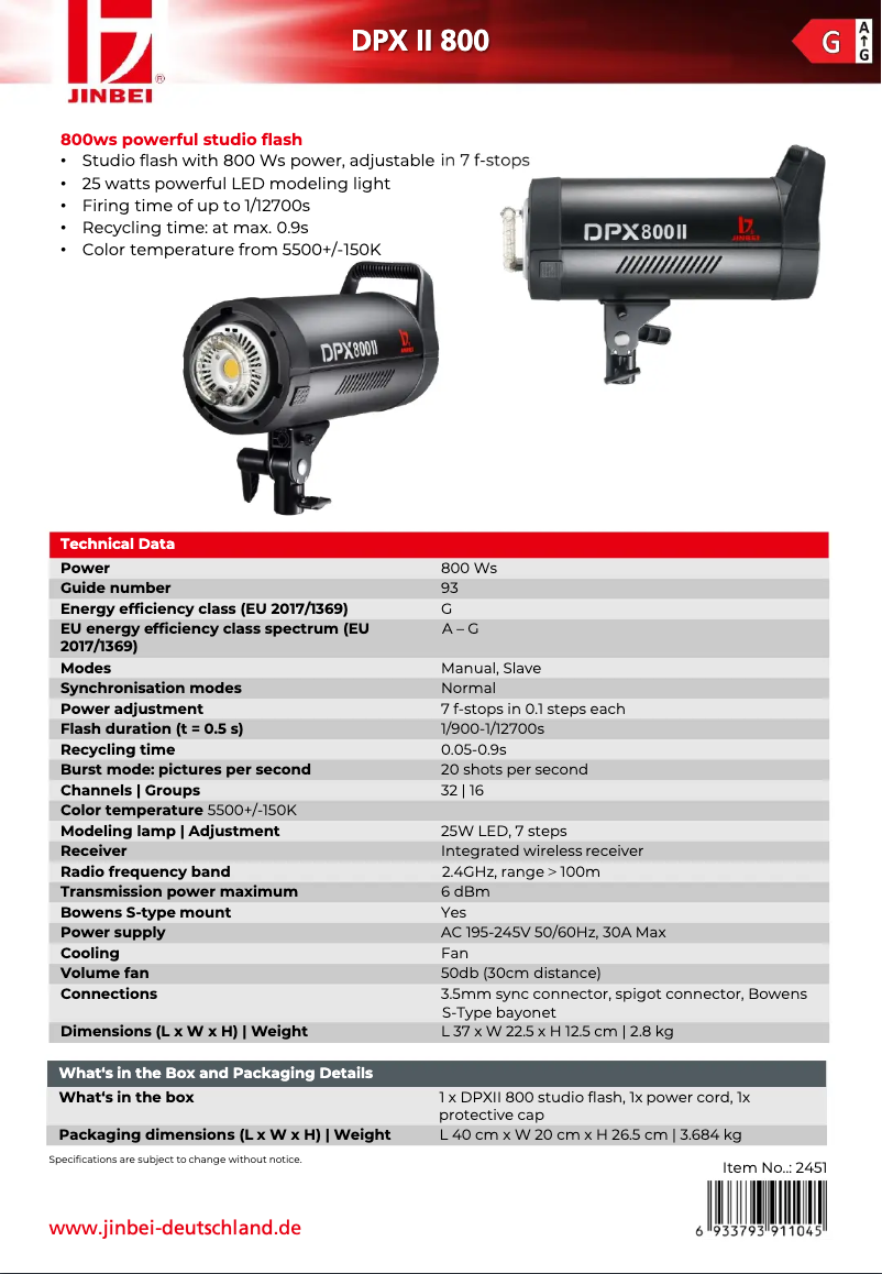 Image de la première page du manuel de l'appareil DPX800II