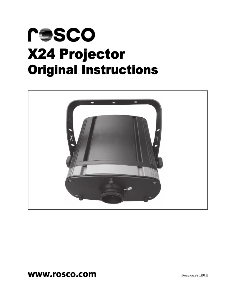 Página 1 del manual Manual de usuario Rosco X24