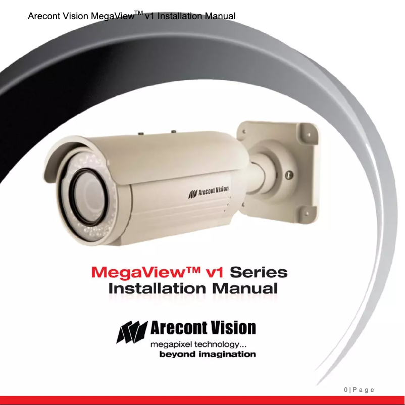 Page 1 de la notice Manuel utilisateur Arecont Vision MegaView AV3125