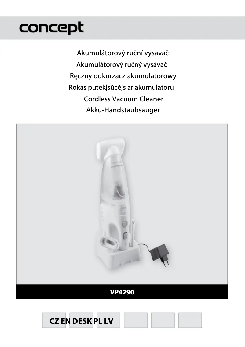 Image de la première page du manuel de l'appareil VP-4291