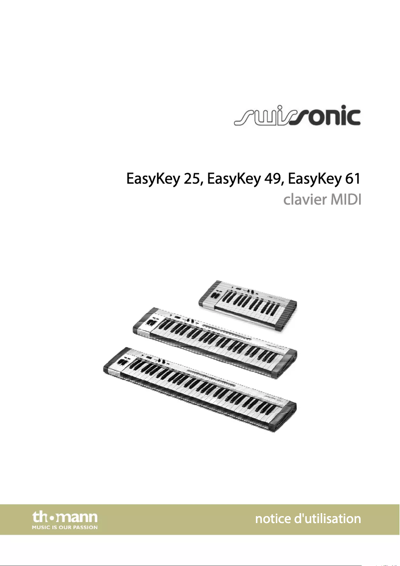 Page 1 of the manual User Manual Swissonic EasyKey 49