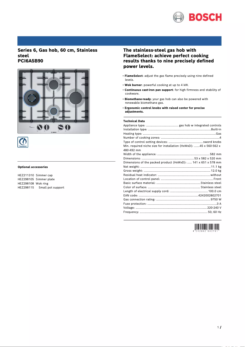 Imagen de la primera página del manual del dispositivo PCI6A5B90