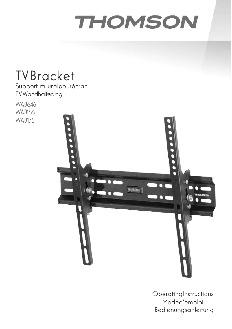 Page 1 de la notice Manuel utilisateur Thomson WAB156