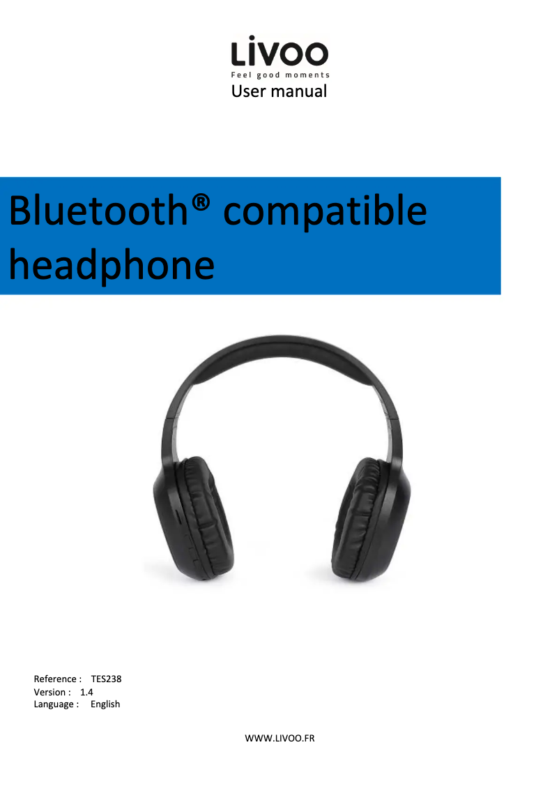 Page 1 de la notice Manuel utilisateur Livoo TES238