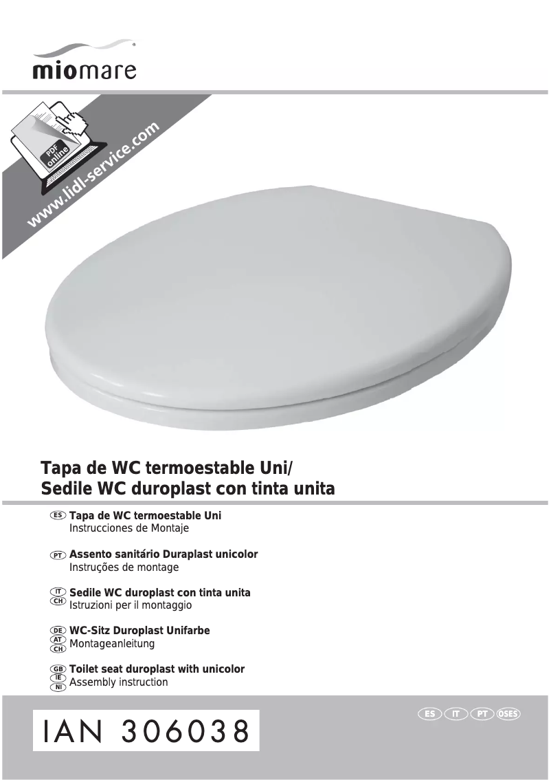 Page n°1 - Manuel utilisateur Miomare IAN 306038