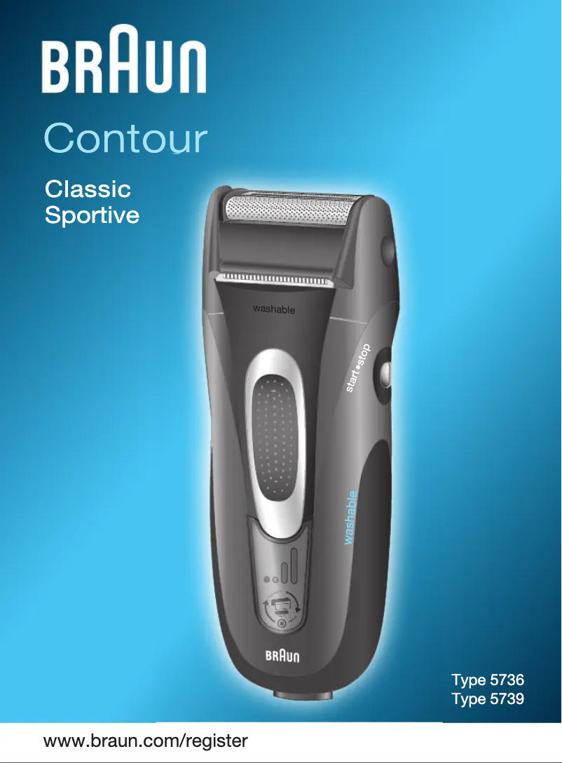 Page 1 de la notice Manuel utilisateur Braun Contour Classic Sportive