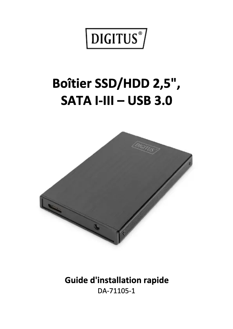 Page 1 de la notice Manuel utilisateur Digitus DA-71105-1