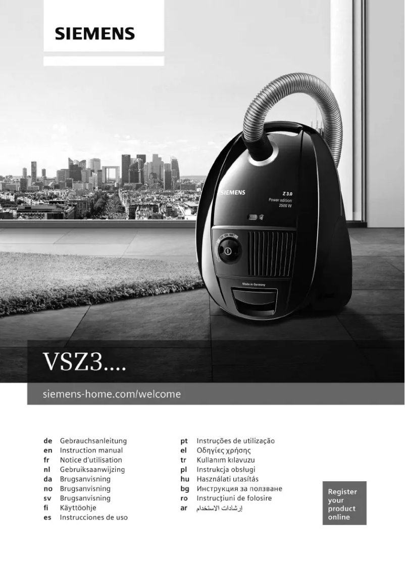 Page n°1 - Manuel utilisateur Siemens VSZ3XTRMCH