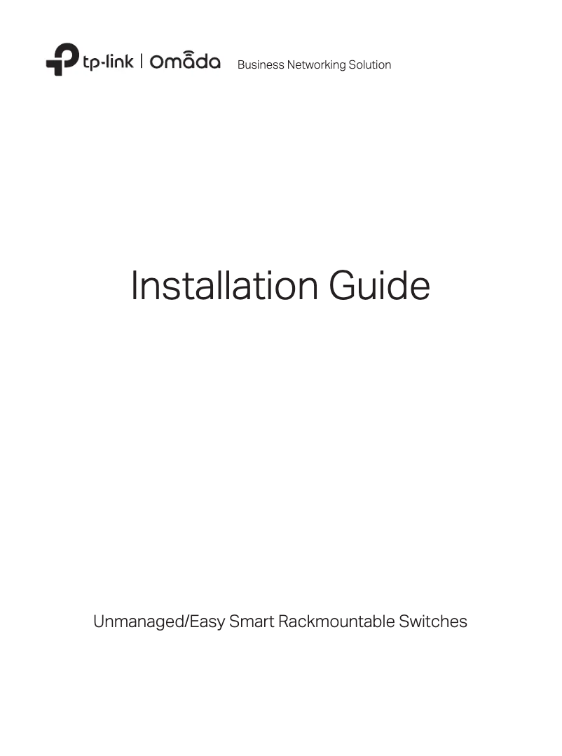 Page 1 de la notice Guide d'installation TP-Link Omada DS1024G