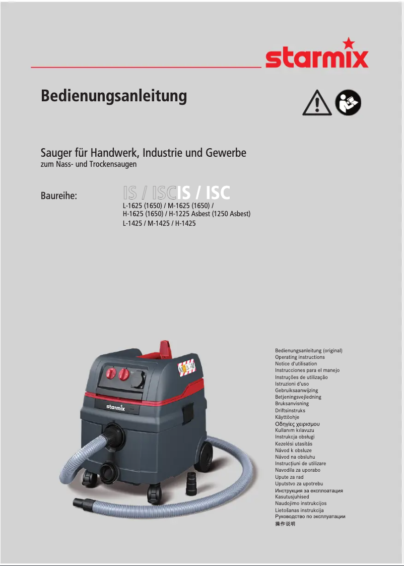 Page 1 de la notice Manuel utilisateur Starmix ISC Compact M-1625