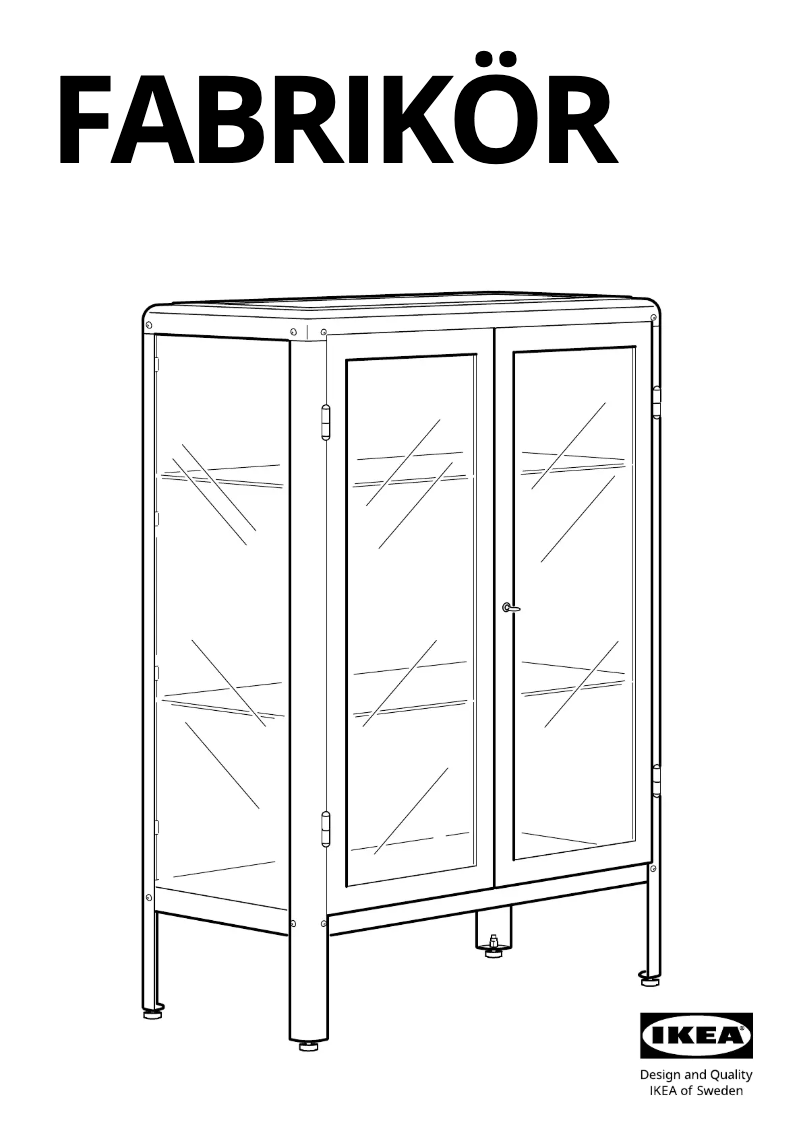 Page 1 de la notice Manuel utilisateur Ikea FABRIKÖR 803.631.72
