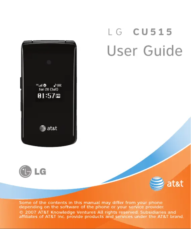 Página 1 del manual Manual de usuario LG CU515