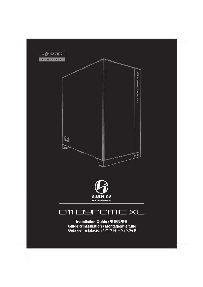 Page 1 de la notice Manuel utilisateur Lian Li 011 Dynamic XL