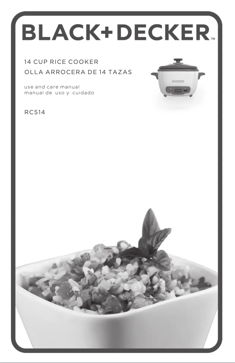 Page n°1 - Manuel utilisateur Black & Decker RC514M