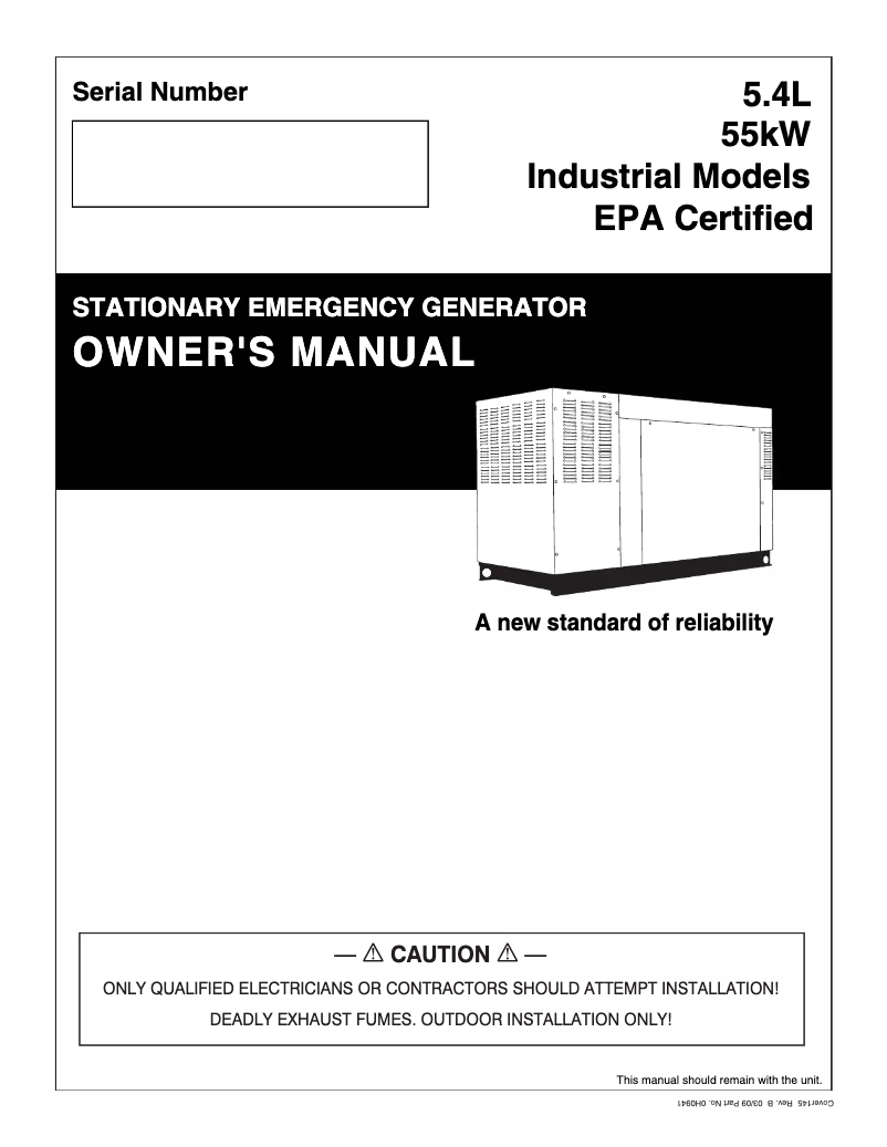 Image de la première page du manuel de l'appareil QT05554JNNNA