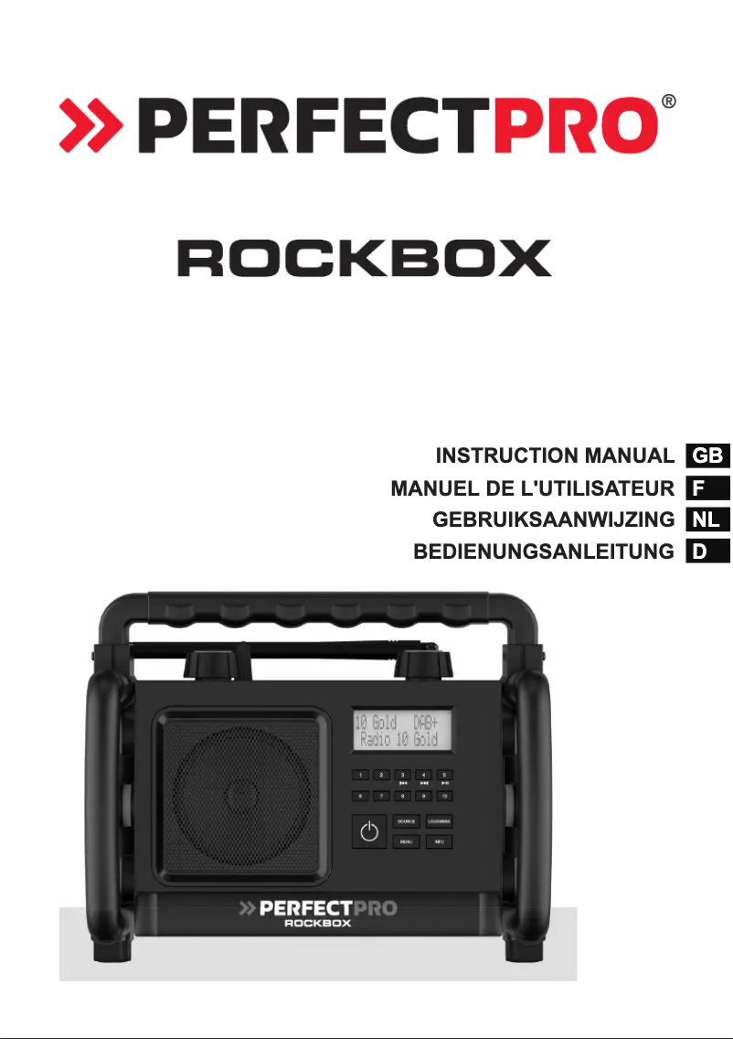 Page n°1 - Manuel utilisateur PerfectPro Rockbox