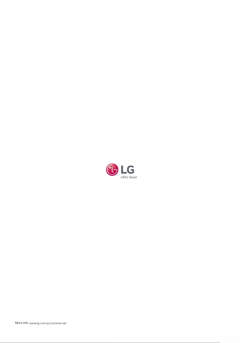 Página 1 del manual Ficha técnica LG 55XS2C