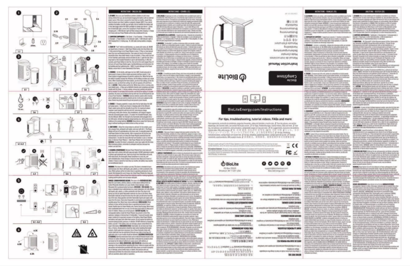 Imagen de la primera página del manual del dispositivo BioLite