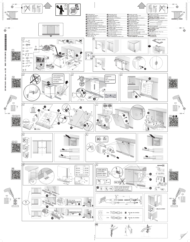 Page n°1 - Guide d'installation Siemens SX65ZX00BD