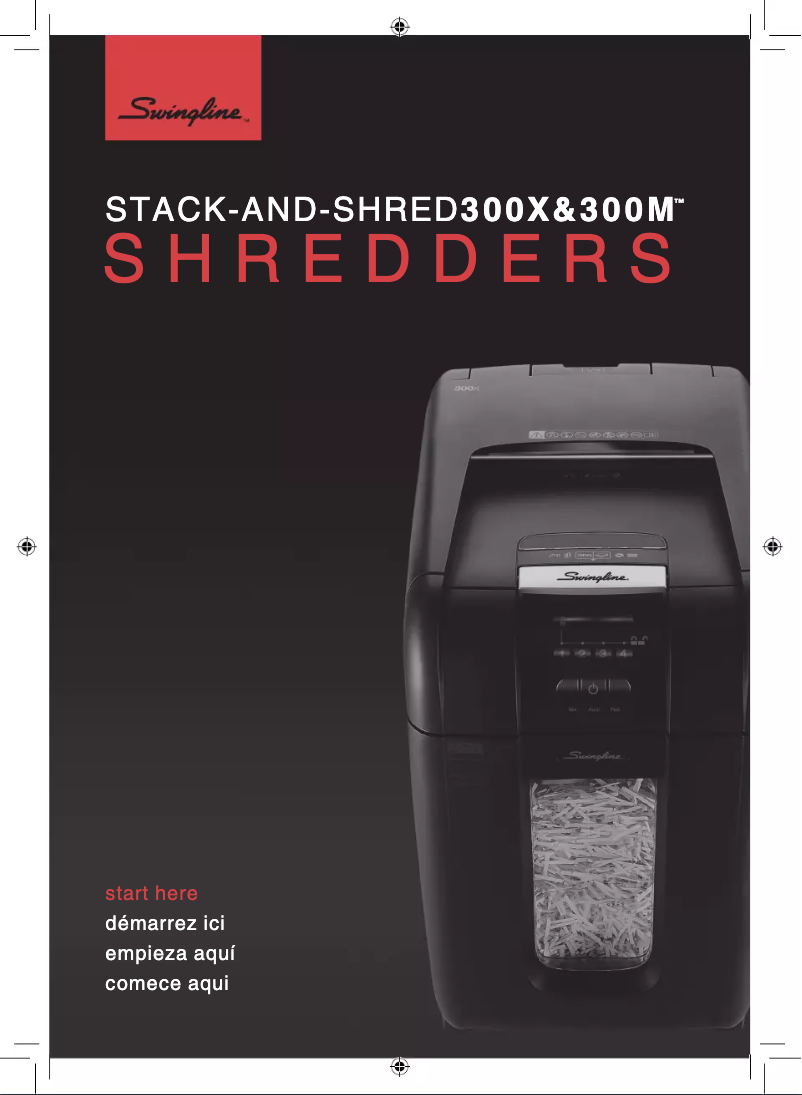 Page n°1 - Mode d'emploi Swingline Stack-and-Shred 300X