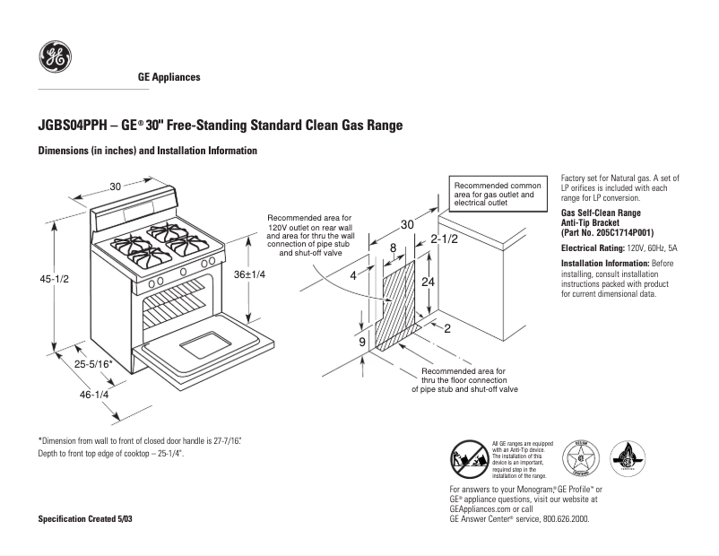 Imagen de la primera página del manual del dispositivo JGBS04PPHCT
