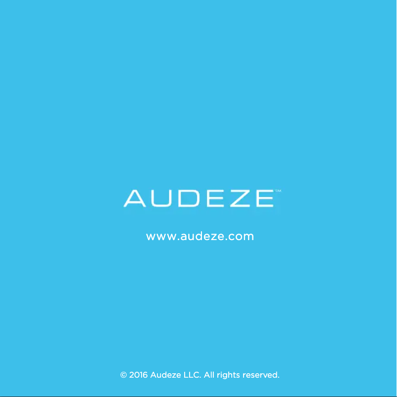 Page n°1 - Manuel utilisateur Audeze SINE