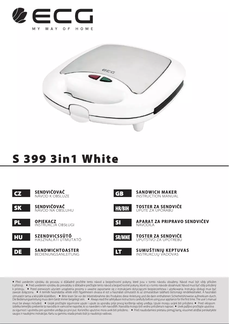 Image de la première page du manuel de l'appareil S 399 3in1